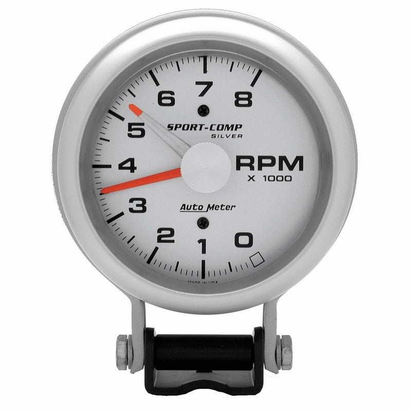 Auto Meter 3781 Sport-Comp Silver Tachometer