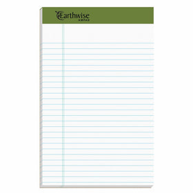 Ampad 20-152 Ruled pads, 50% recycled, perforated, 5 x 8, white, 50-sheet pads, 12/pack