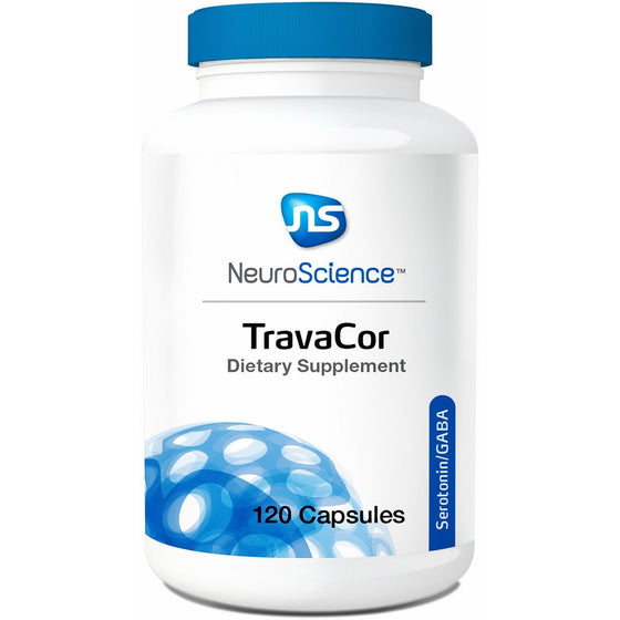 NeuroScience TravaCor - 120 Capsules with ingredients shown to improve mood and reduce stress