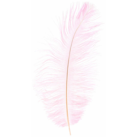 Zucker Ostrich Feathers 2/Pkg-Light Pink