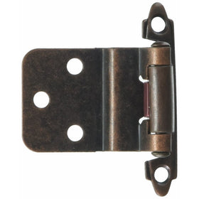Laurey 28677 3/8-Inch Inset Self-Closing Hinge, Venetian Bronze