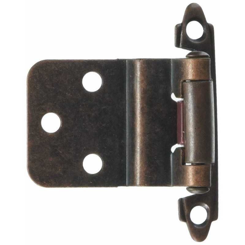 Laurey 28677 3/8-Inch Inset Self-Closing Hinge, Venetian Bronze