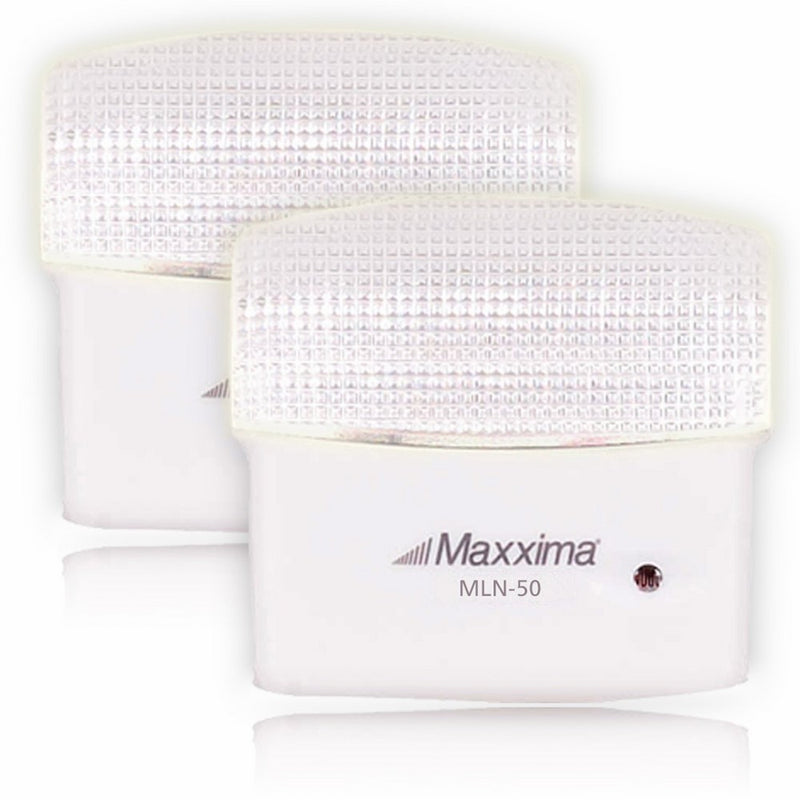 Maxxima MLN-50 5 LED Night Light With Dusk to Dawn Sensor, 25 Lumens Plug In (Pack of 2)