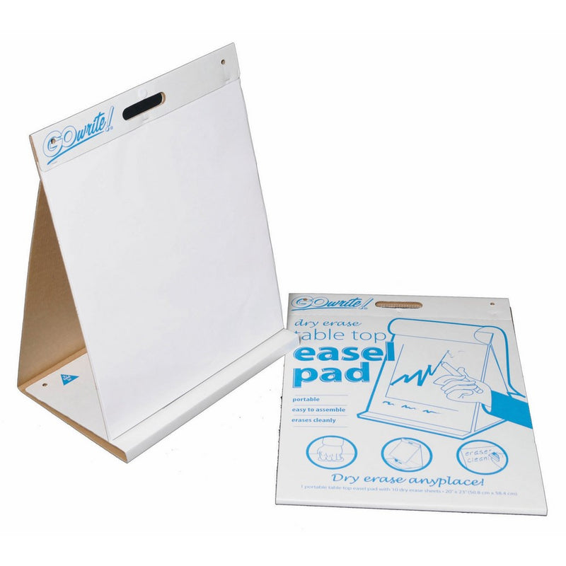 GoWrite! Dry Erase Table Top Easel Pad, 20-Inches by 23-Inches, 10 Sheets (TEP2023)