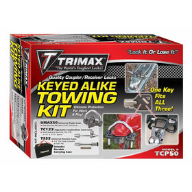 Trimax TCP50 Trailer Lock Combo Pack (Keyed Alike)