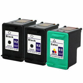 Unknown Remanufactured Ink Cartridge Replacement for HP C9362WN (Black,Tri Color,3-Pack)