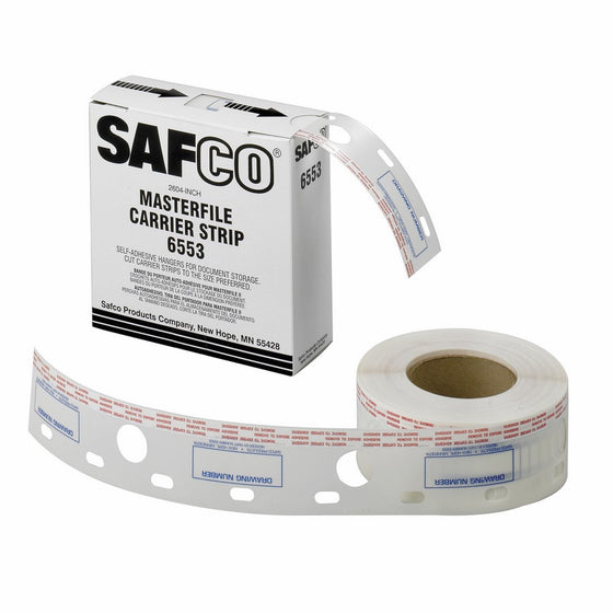 Safco Products 6553 Polyester Carrier Strips, 2 1/2" Wide, for use with MasterFile 2 Document Storage, sold separately