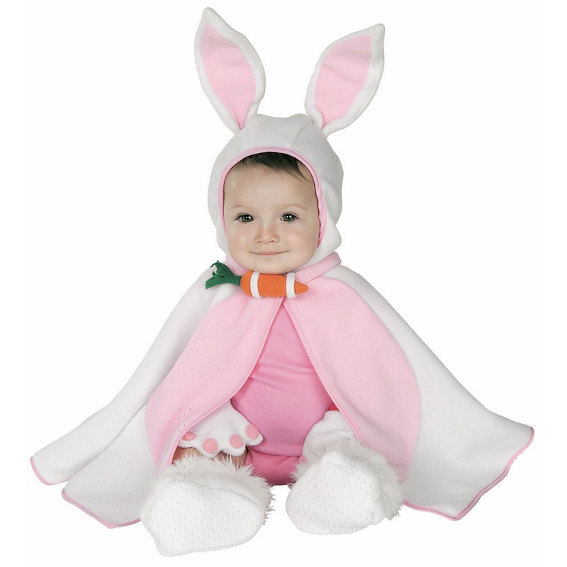 Rubie's Baby Girl's Caped Cutie Lil' Bunny Costume, Pink/White, 6-12 Months