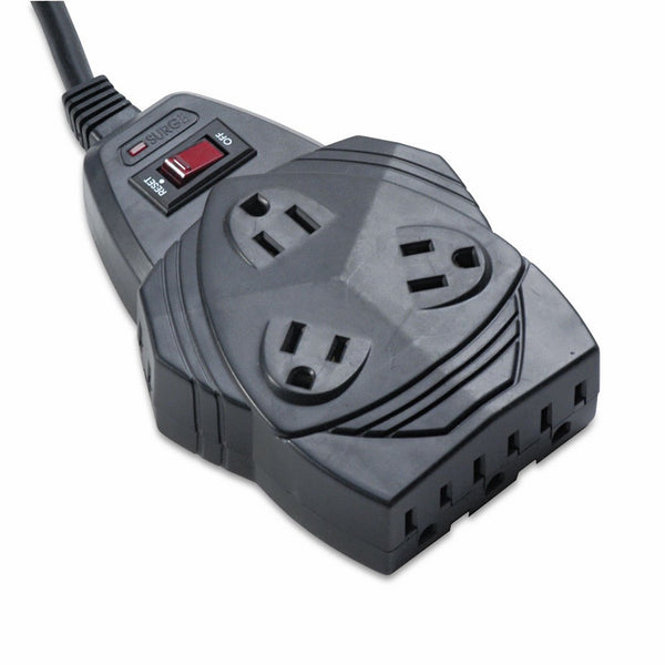 Fellowes 99091 Mighty 8 Surge Protector, 8 Outlets, 6 ft Cord, 1460 Joules, Black