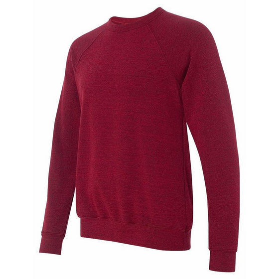 Canvas Claremont Triblend Sponge Fleece Unisex Crewneck Sweatshirt. 3901 - Small - Red Heather