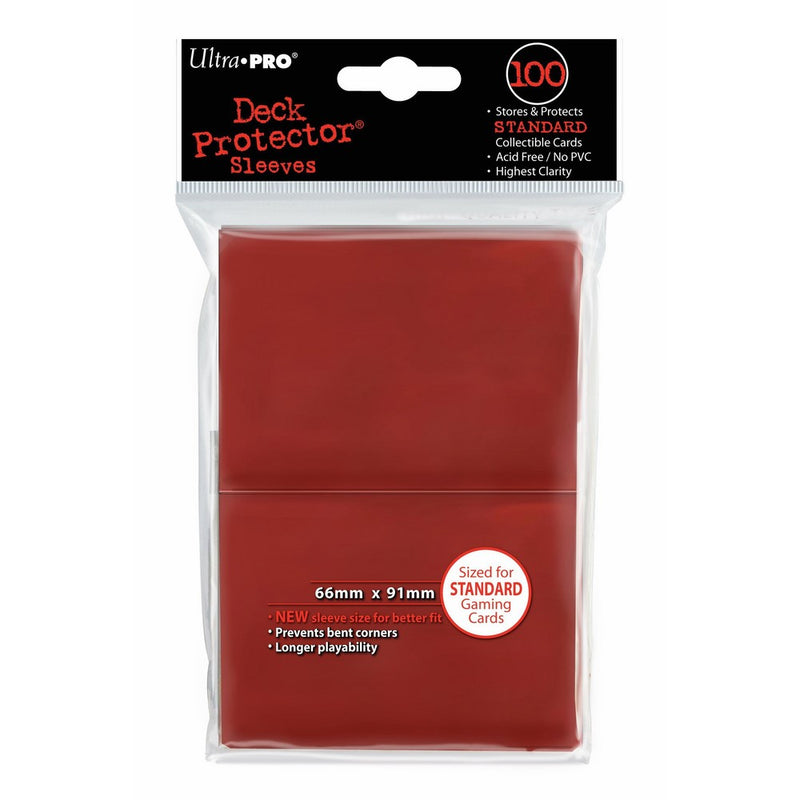 Ultra Pro Deck Protector, Standard, Red, 100 Count