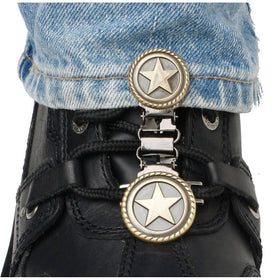 Ryder Clips Laced Boots Two Clip Version , Style: Western Star WSL-FC