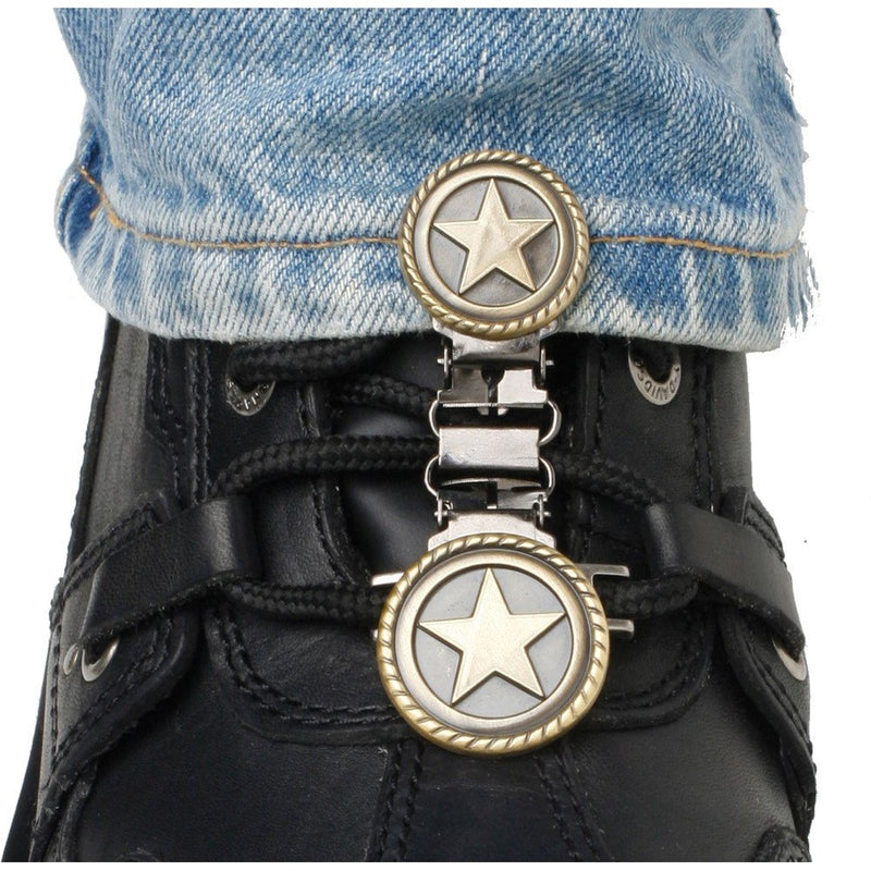 Ryder Clips Laced Boots Two Clip Version , Style: Western Star WSL-FC