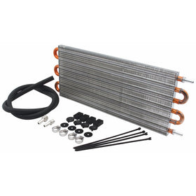 Allstar ALL26708 20" Length x 7.5" High Universal Transmission Cooler Kit with 3/8" Barbed Fitting