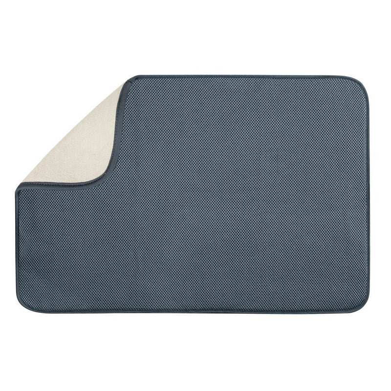 InterDesign 24 by 18-Inch iDry Mat, X-Large, Pewter/Ivory