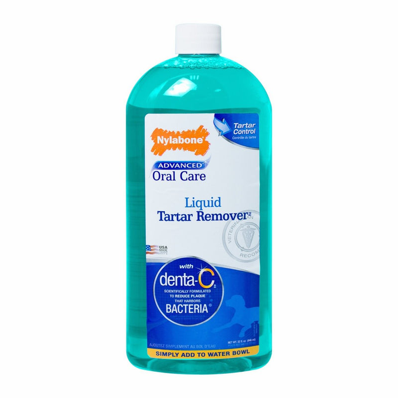 Nylabone Advanced Oral Liquid Tartar Remover Dog Health Supplies, 32fl.oz.