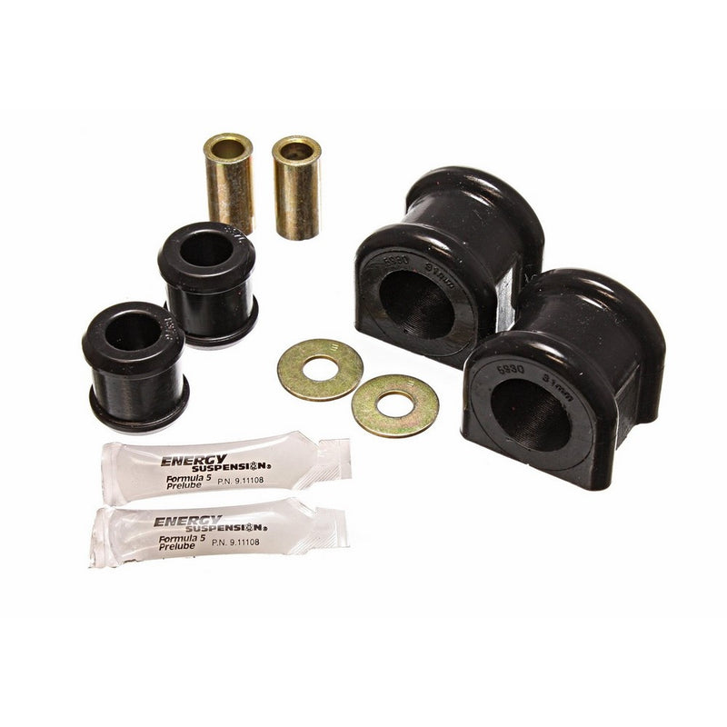 Energy Suspension 2.5112G Sway Bar Bushing Set Black Front 31 MM Sway Bar Bushing Set