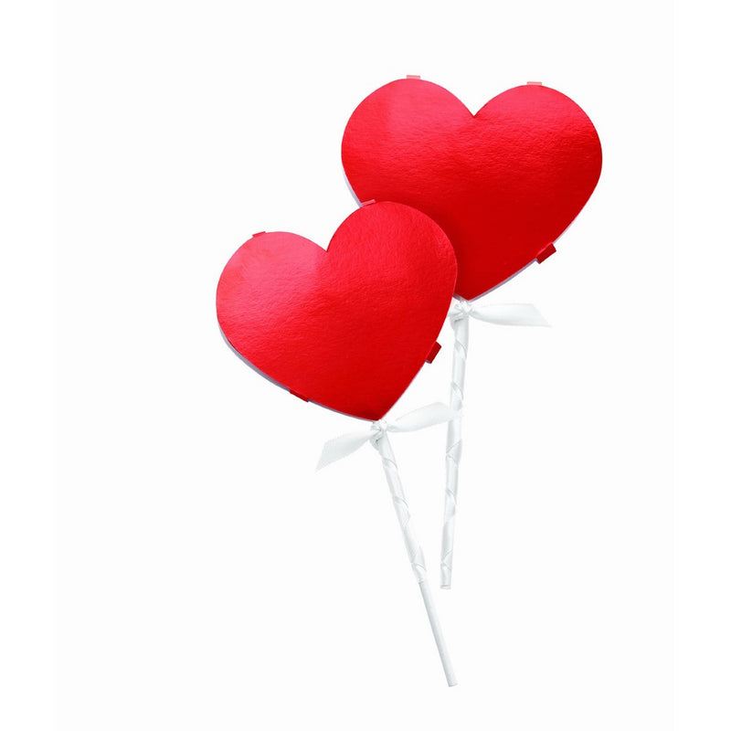 Wilton 415-0957 Red Heart Lollipop Pocket Wrap Kit, 8 Count