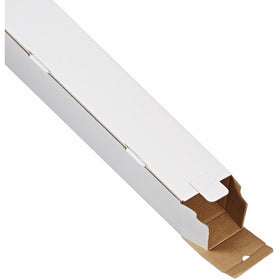 Aviditi M5543 Corrugated Square Mailing Tube, 43" Length x 5" Width x 5" Height, Oyster White (Bundle of 25)