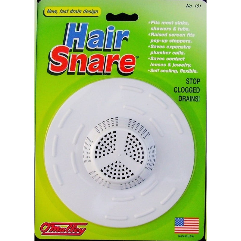 Hair Snare Drain Cover Universal - White (6-Pack)