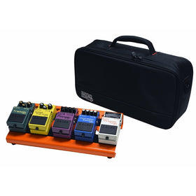 Gator GPB-LAK-OR Small Aluminum Pedal Board with Carry Bag, Orange
