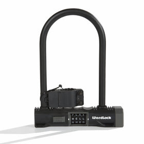 Wordlock CL-656-GY 4-Dial 8-In Matte Grey U-Lock