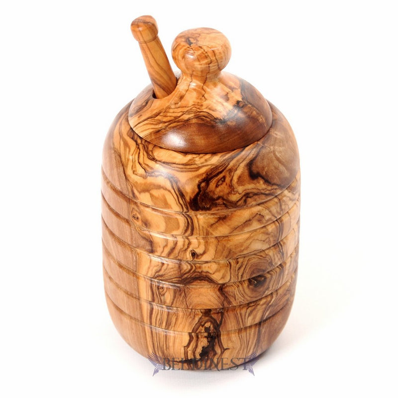 2 Piece Large Honey Jar and Dipper Set