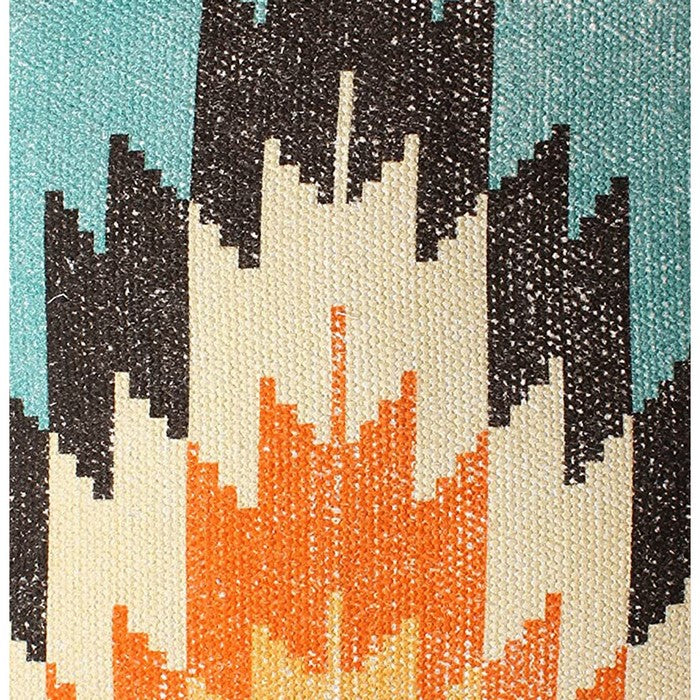 18 x 18 Fiery Printed Cotton Accent Cushion Cover, Multicolor