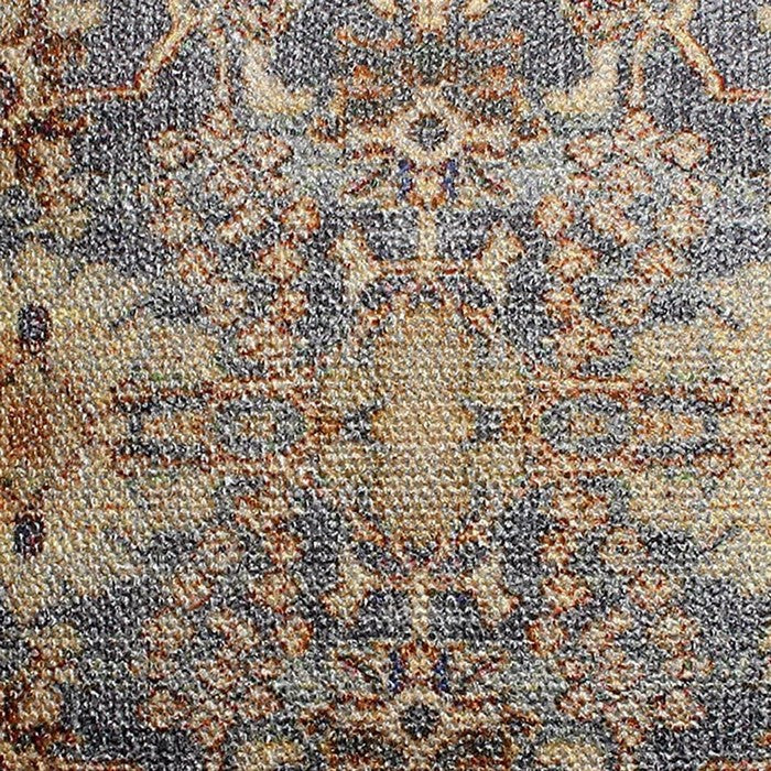 18 X 18 Inch Cotton Handwoven Cushion Cover with Floral Pattern, Brown