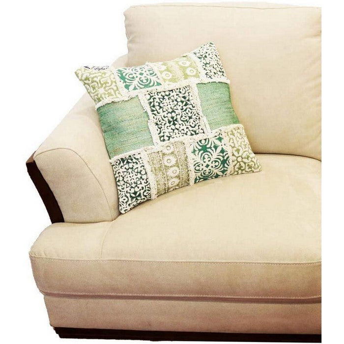 18 x 18 Patchwork Cotton Accent Pillow Cover, Multicolor