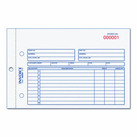 Rediform 7L721 Invoice Book, 5 1/2 x 7 7/8, Carbonless Duplicate, 50 Sets/Book
