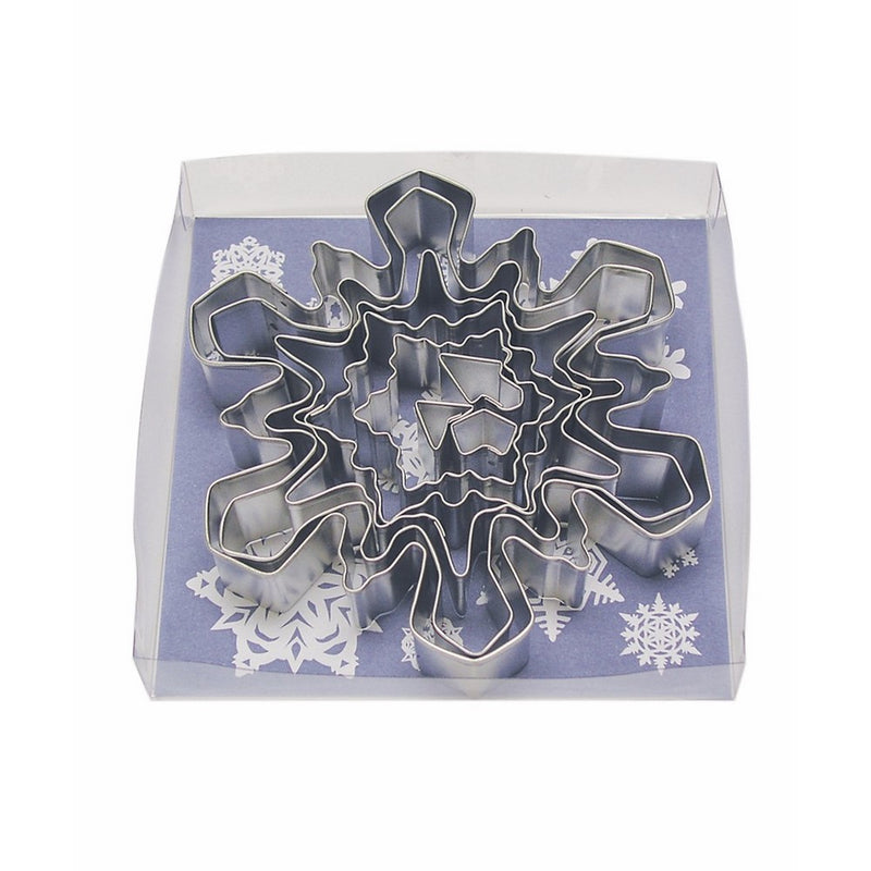 R&M International 1989-02 Snowflake Cookie Cutters, Assorted Designs and Accents, 8-Piece Set