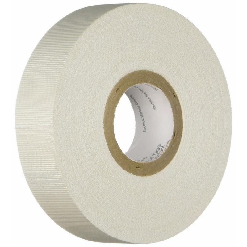 3M Glass Cloth Electrical Tape 27, White, Rubber Thermosetting Adhesive, .75-Inch by 66-Foot