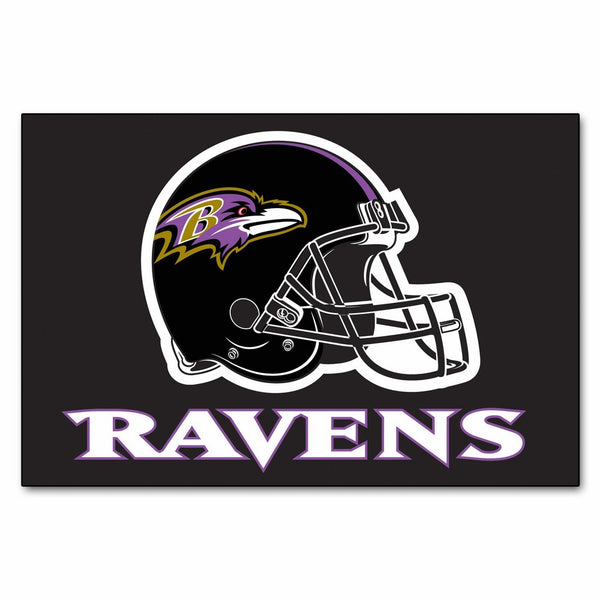 FANMATS NFL Baltimore Ravens Nylon Face Starter Rug