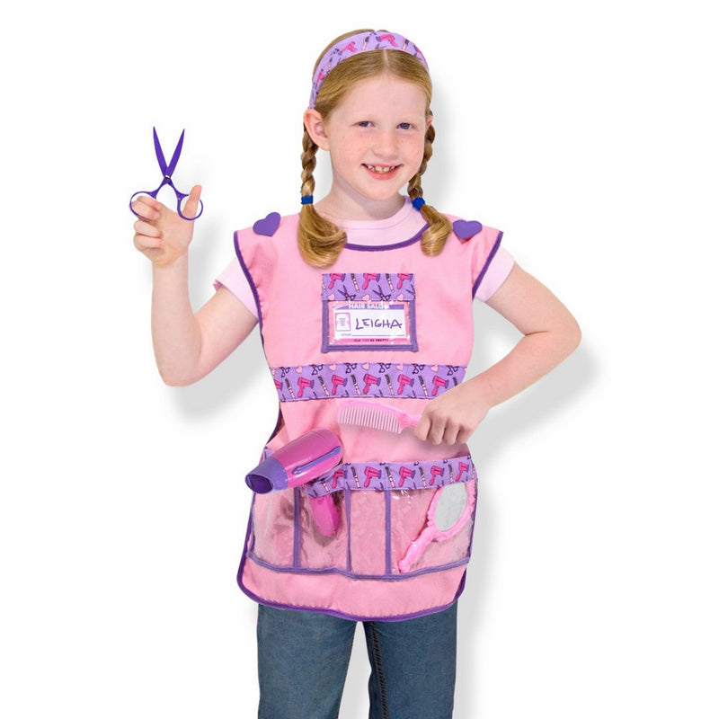 Melissa & Doug Hair Stylist Role Play Costume Dress-Up Set (7 pcs)