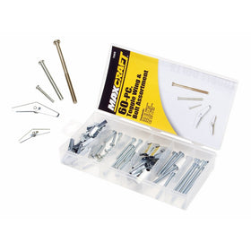 Maxcraft 7698 Toggle Wing and Bolt Assortment, 60-Piece