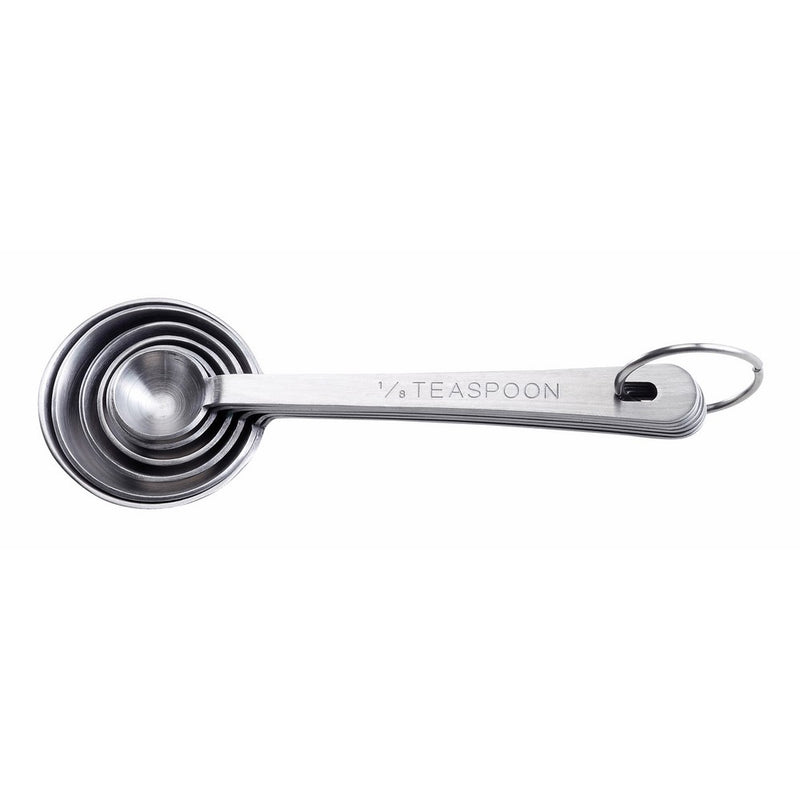 HIC Essentials Stainless Steel Measuring Spoons, 6-Piece Set