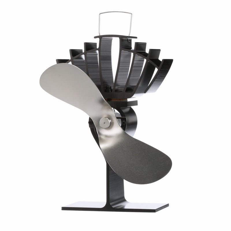Ecofan 810CAKBX UltrAir Mid-Size Heat Powered Wood Stove Fan, Made in Canada, Nickel