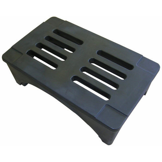 Forte Products 8002027 SureStack Plastic Dunnage and Storage Rack, 2000 Lb. Load Capacity, 36" L x 22" W x 12" H, Black