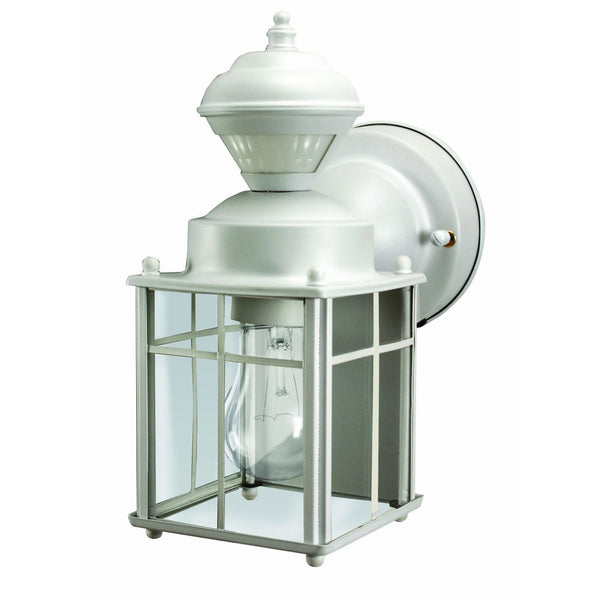 Heathco HZ-4132-MW White Bayside Mission Style Motion Activated Lantern