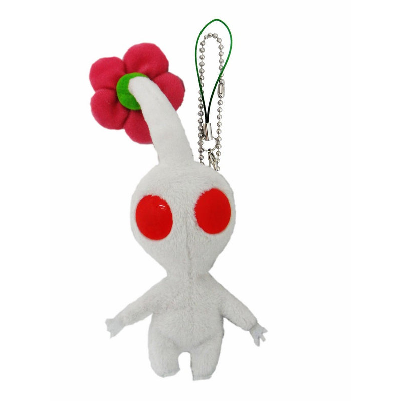 Sanei Pikmin Mascot Plush Strap 5" White Flower