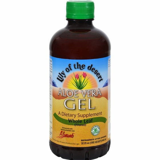 Lily Of The Desert Gel Aloe Vera With Low fat Organic, 32 oz