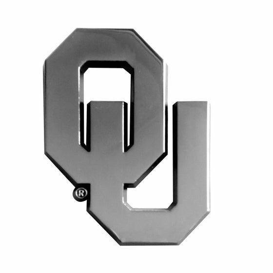 FANMATS14923NCAA University of Oklahoma Sooners Chrome Team Emblem