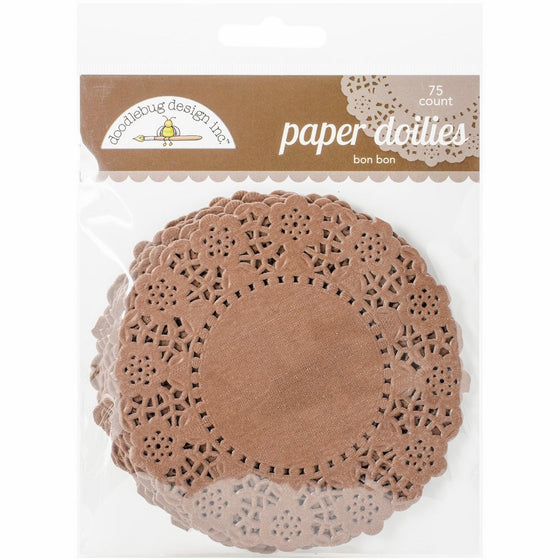 Doodlebug Doilies, 4.5-Inch, Bon Bon,, 75-Pack