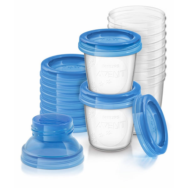 Philips AVENT Breast Milk Storage Cups, 6 Ounce (Pack of 10)