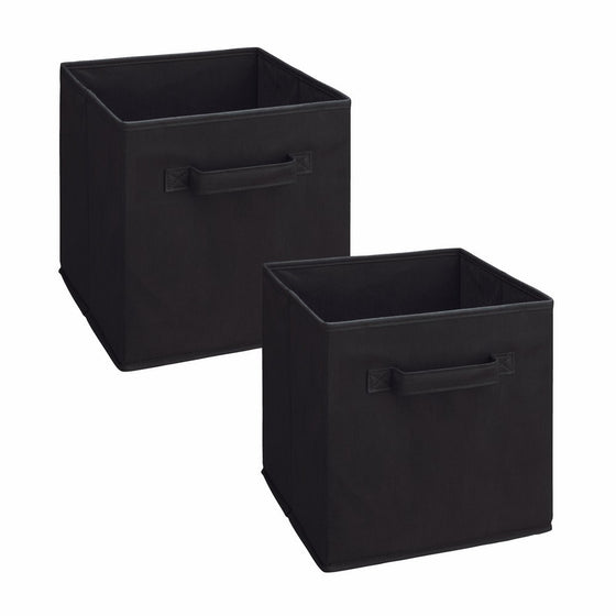 ClosetMaid 3784 Cubeicals Fabric Drawer, Black, 2-Pack