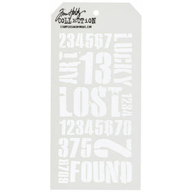 Stampers Anonymous THS051 Industrial Tim Holtz Layered Stencil, 4.125" by 8.5", White