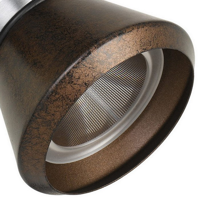 10W Integrated LED Metal Track Fixture with Cone Head, Silver and Bronze