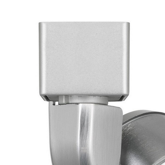 10W Integrated LED Metal Track Fixture with Mesh Head, Silver
