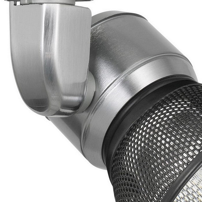 10W Integrated LED Metal Track Fixture with Mesh Head,Silver and Dark Black